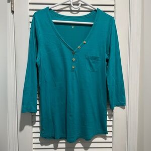 Lilly Pulitzer Palmetto 3/4 sleeve t-shirt top, size M